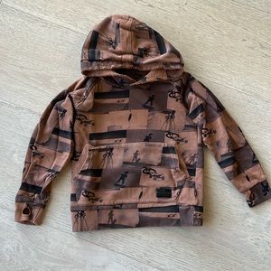 Munster boys brown skateboard hoodie size 6